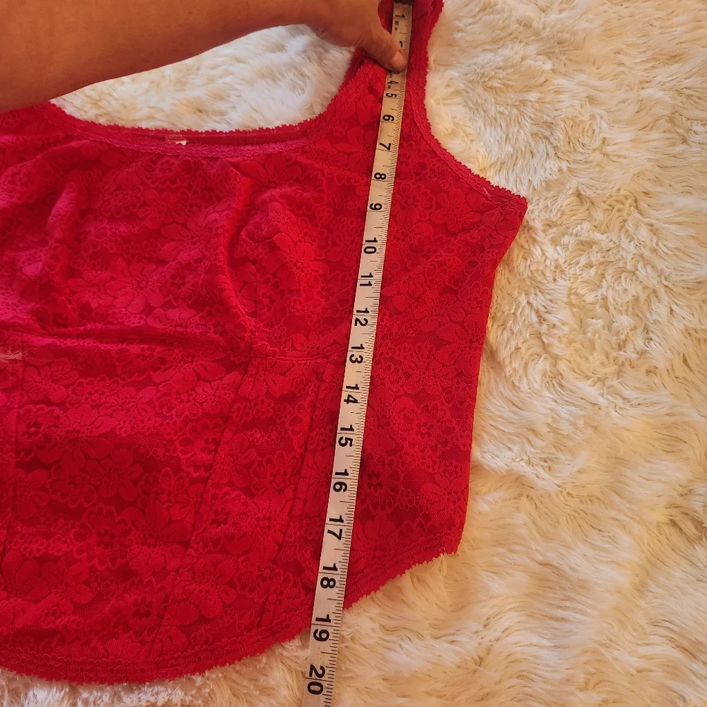 3 Large - X large Tops Red Floral White PINK